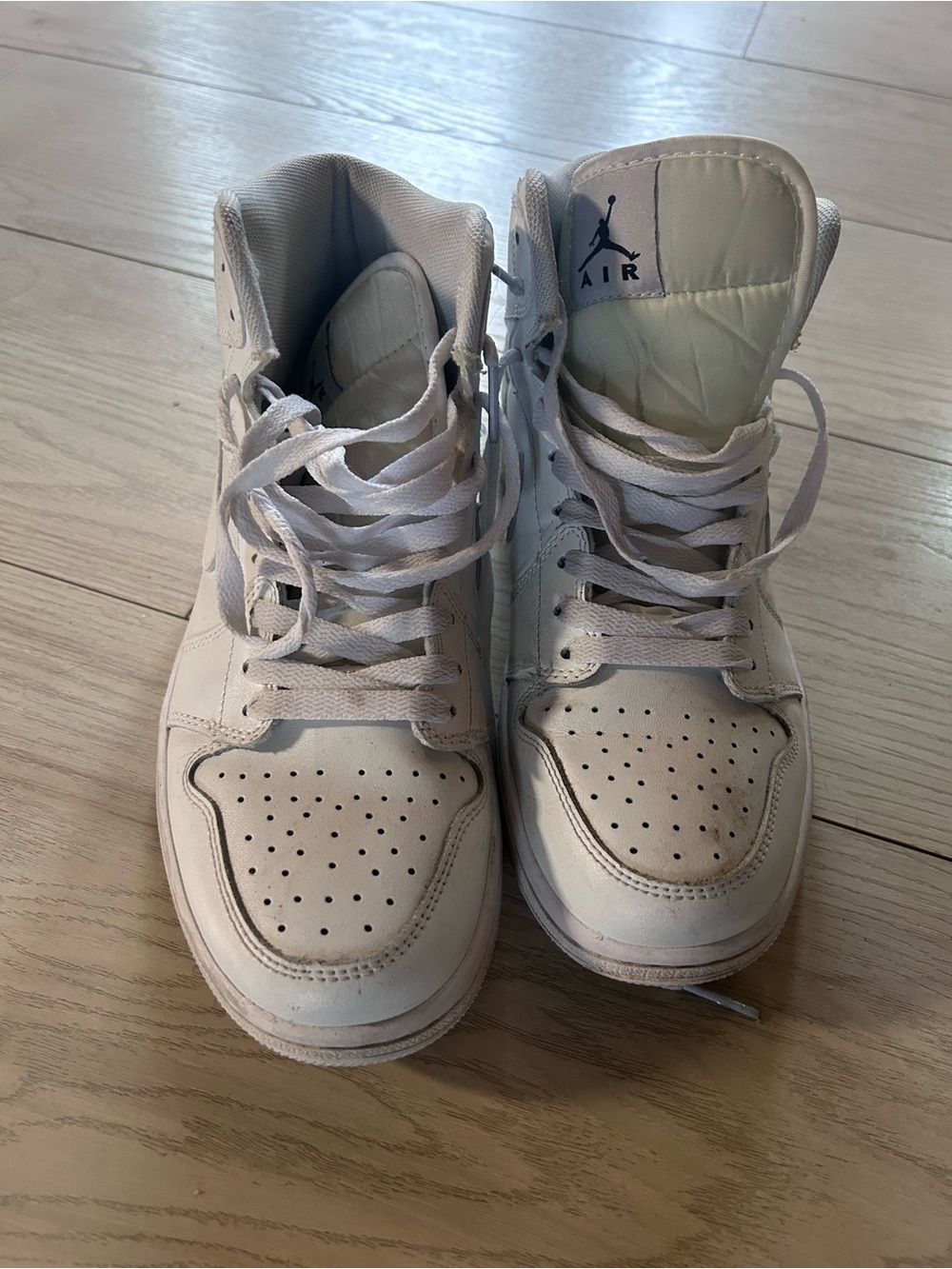 Nike White Air Jordan High-Top Sneakers